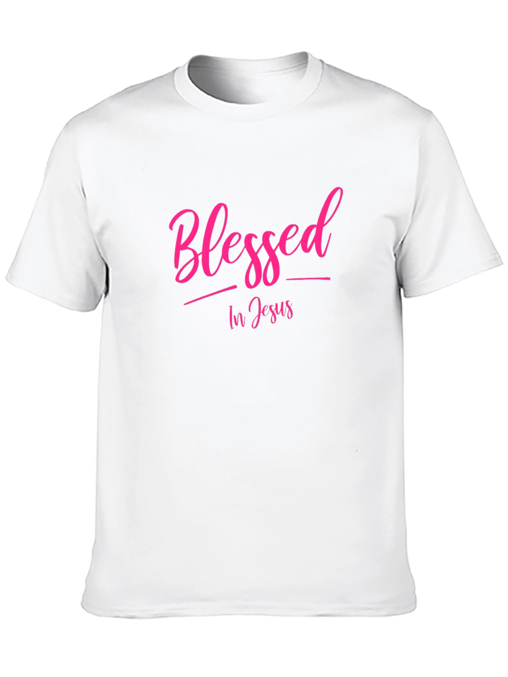 Blessed In Jesus Black T-Shirt