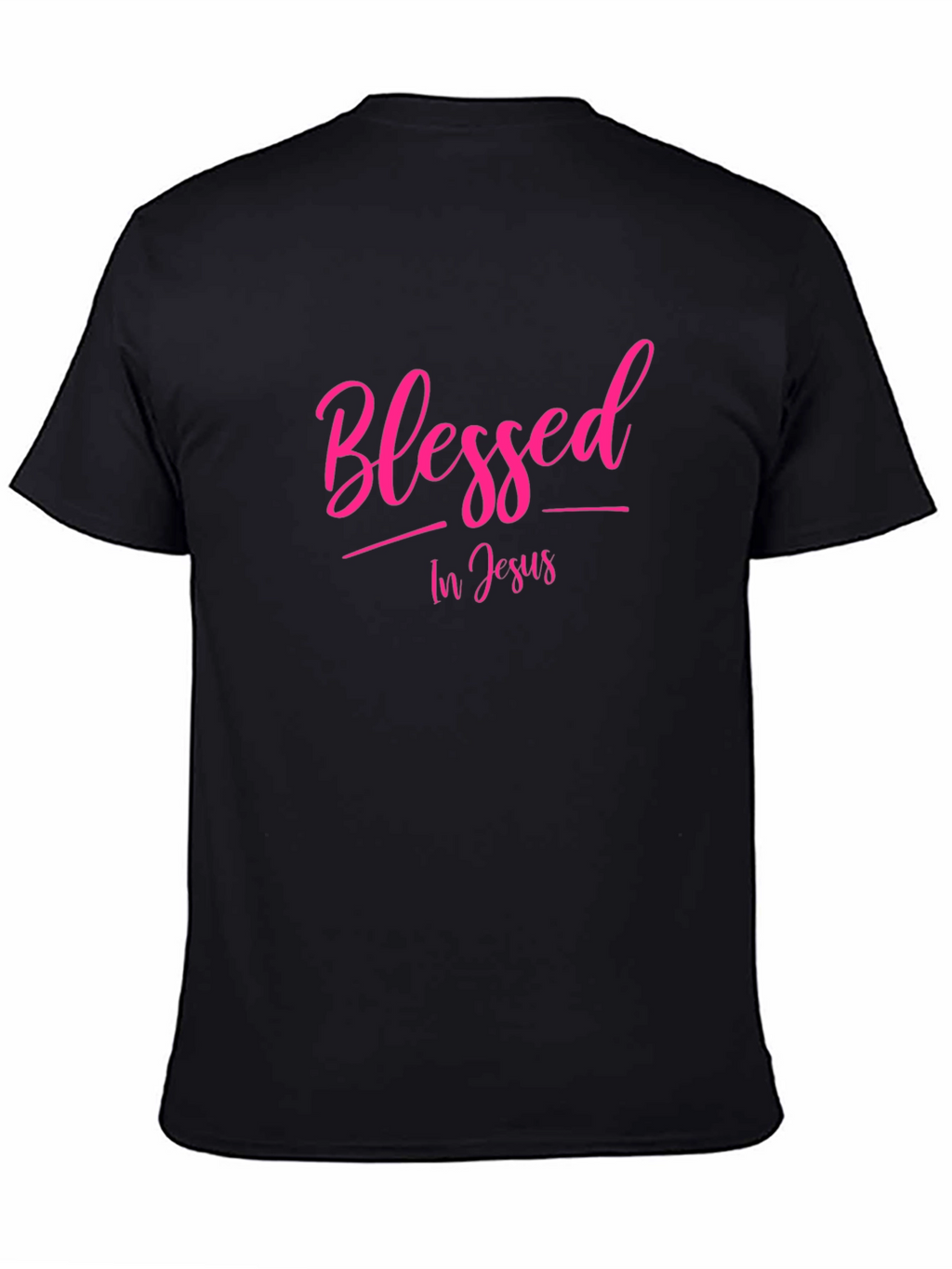 Blessed In Jesus Black T-Shirt