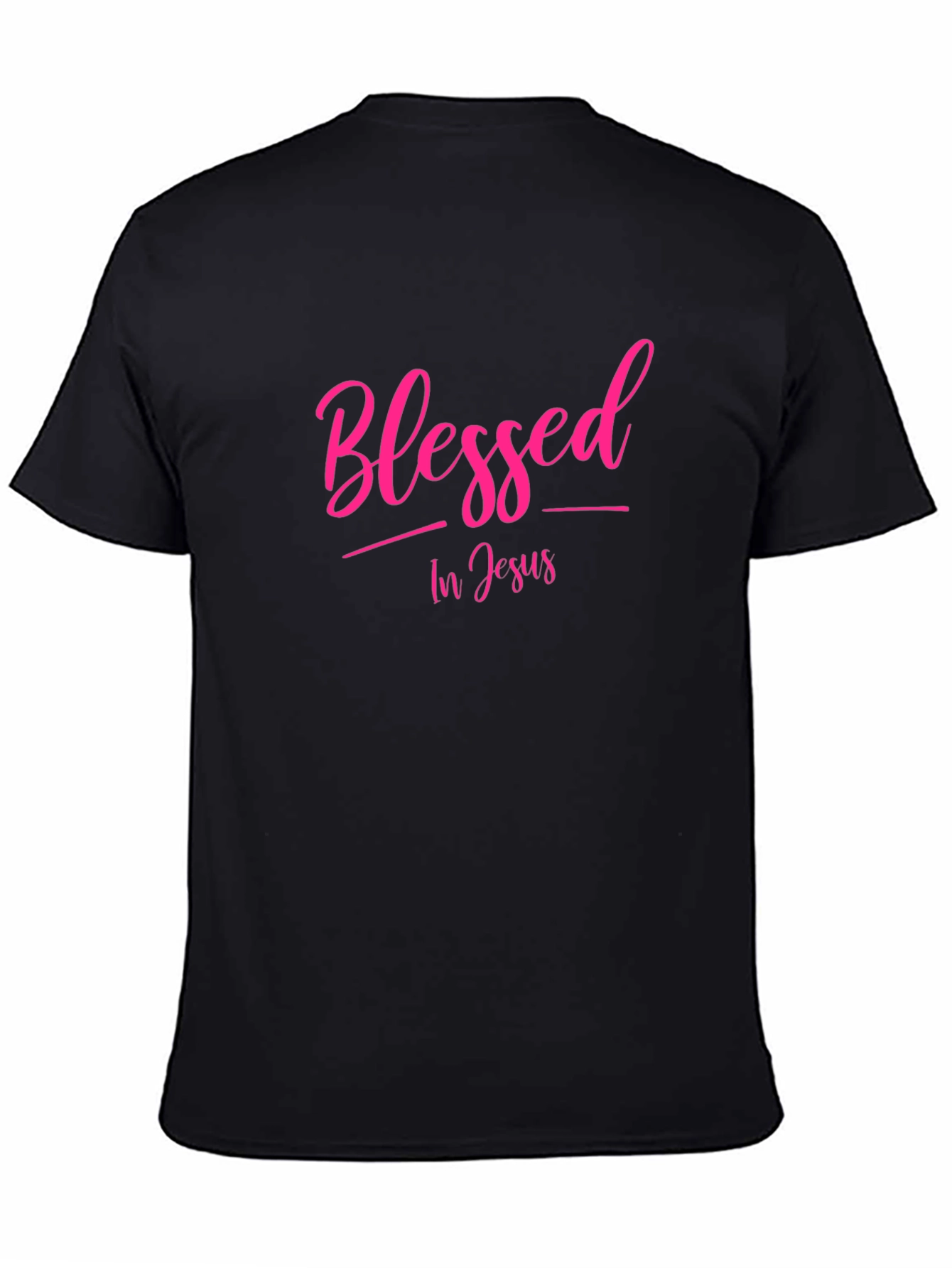 Blessed In Jesus Black T-Shirt