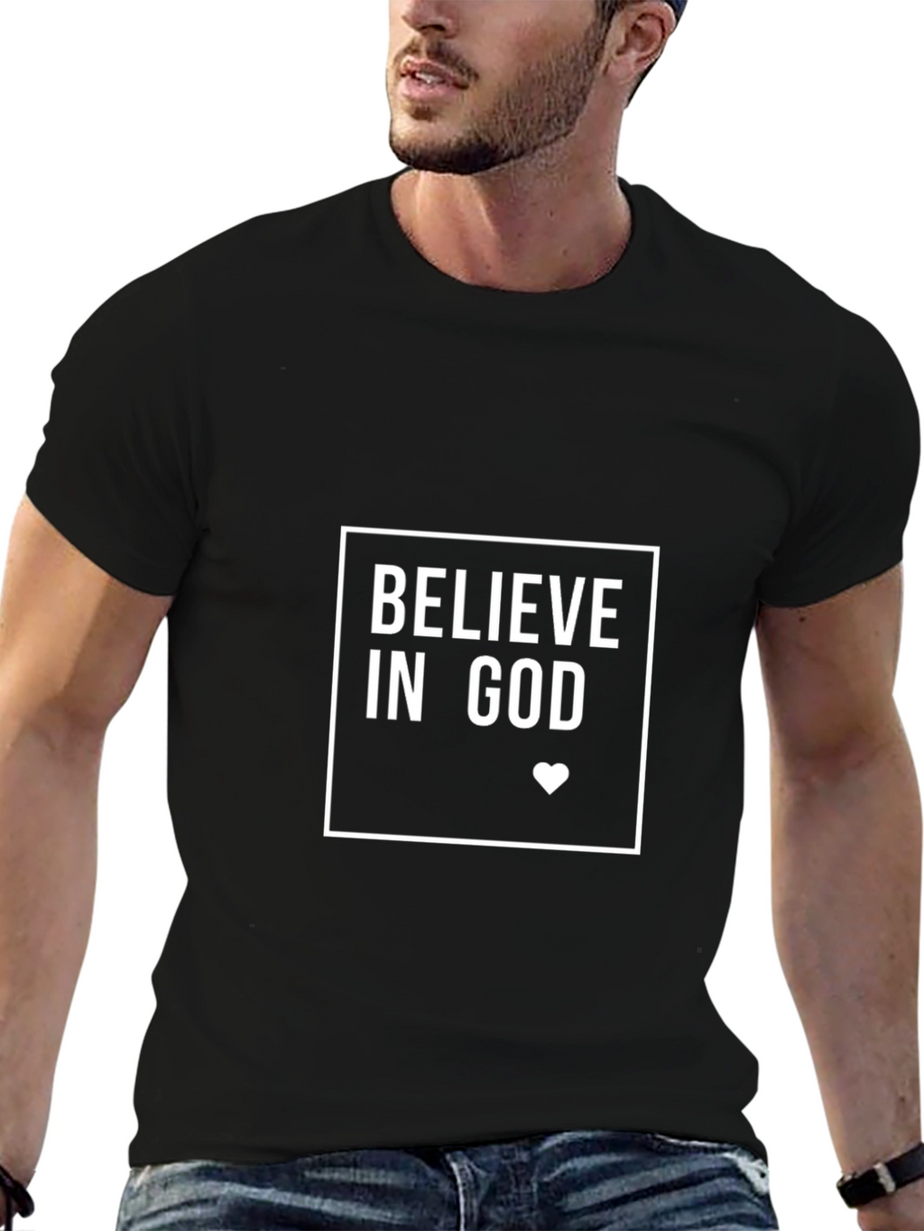 Believe In God Black T-Shirt