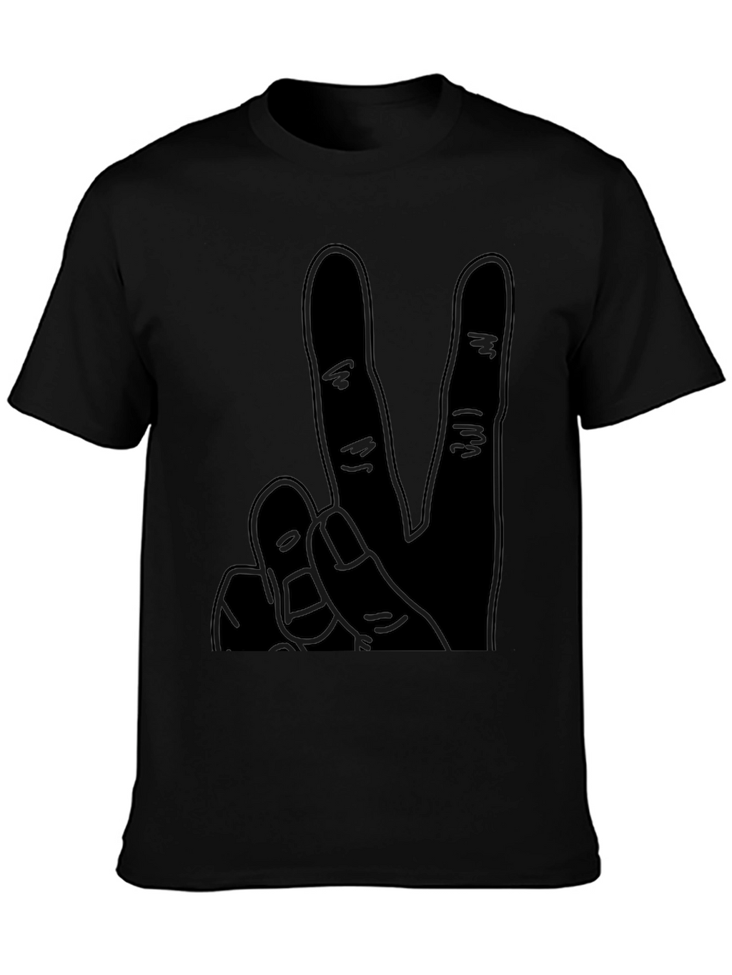 Black Peace Sign T-Shirt: Classic Comfort