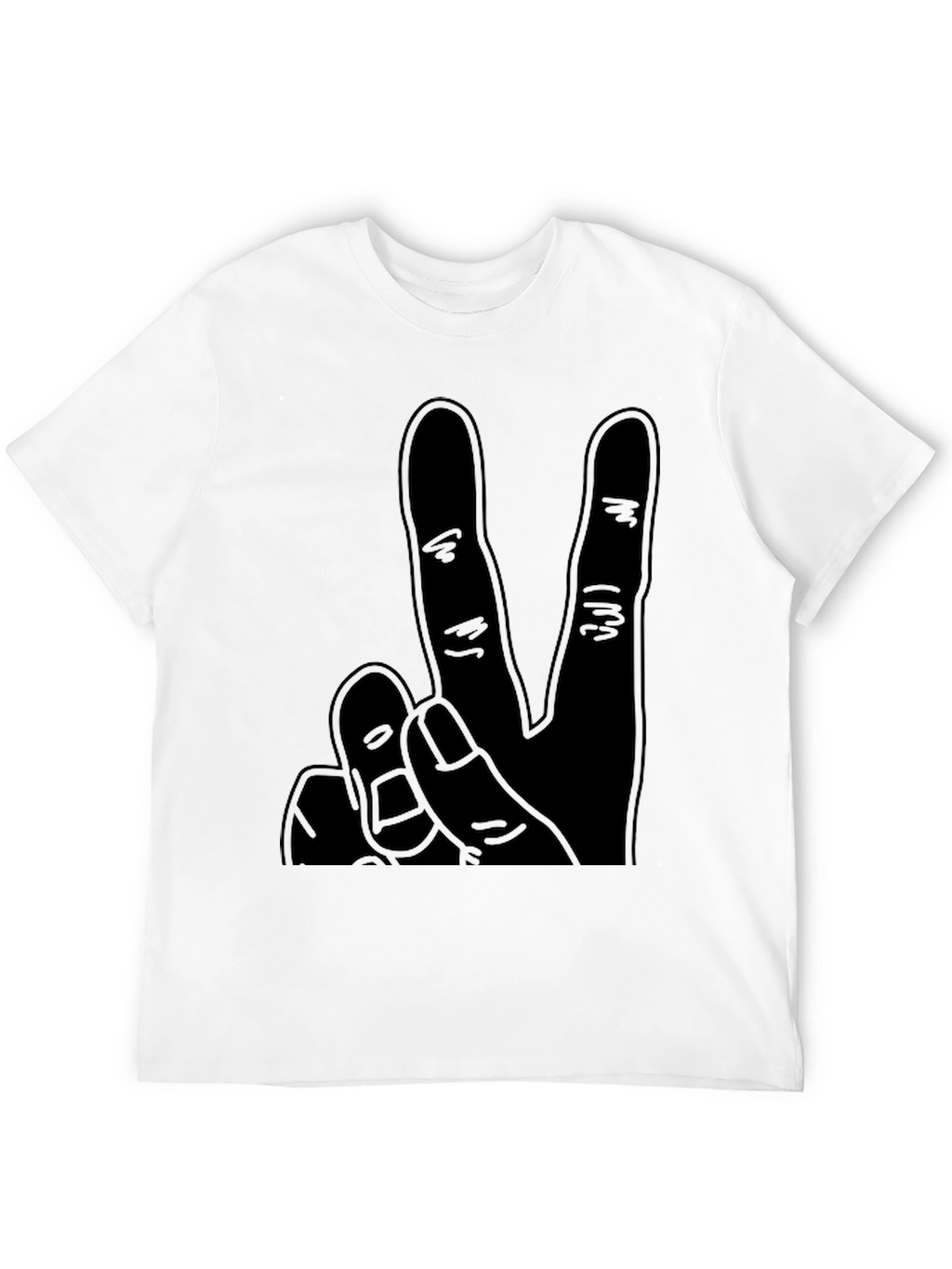 Black Peace Sign T-Shirt: Classic Comfort