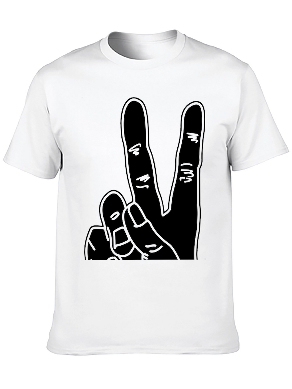 Black Peace Sign T-Shirt: Classic Comfort