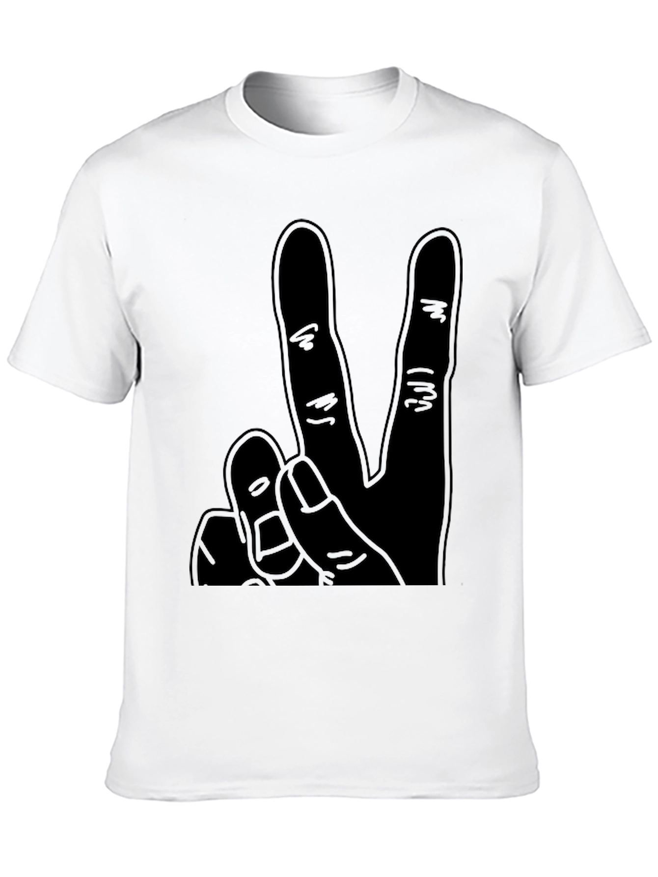 Black Peace Sign T-Shirt: Classic Comfort