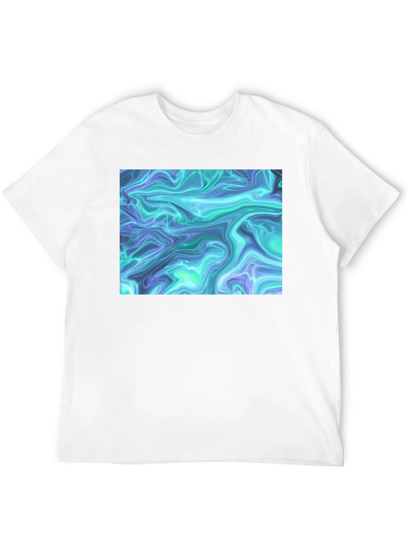 Abstract Swirl Graphic Tee - Cool Casual Style