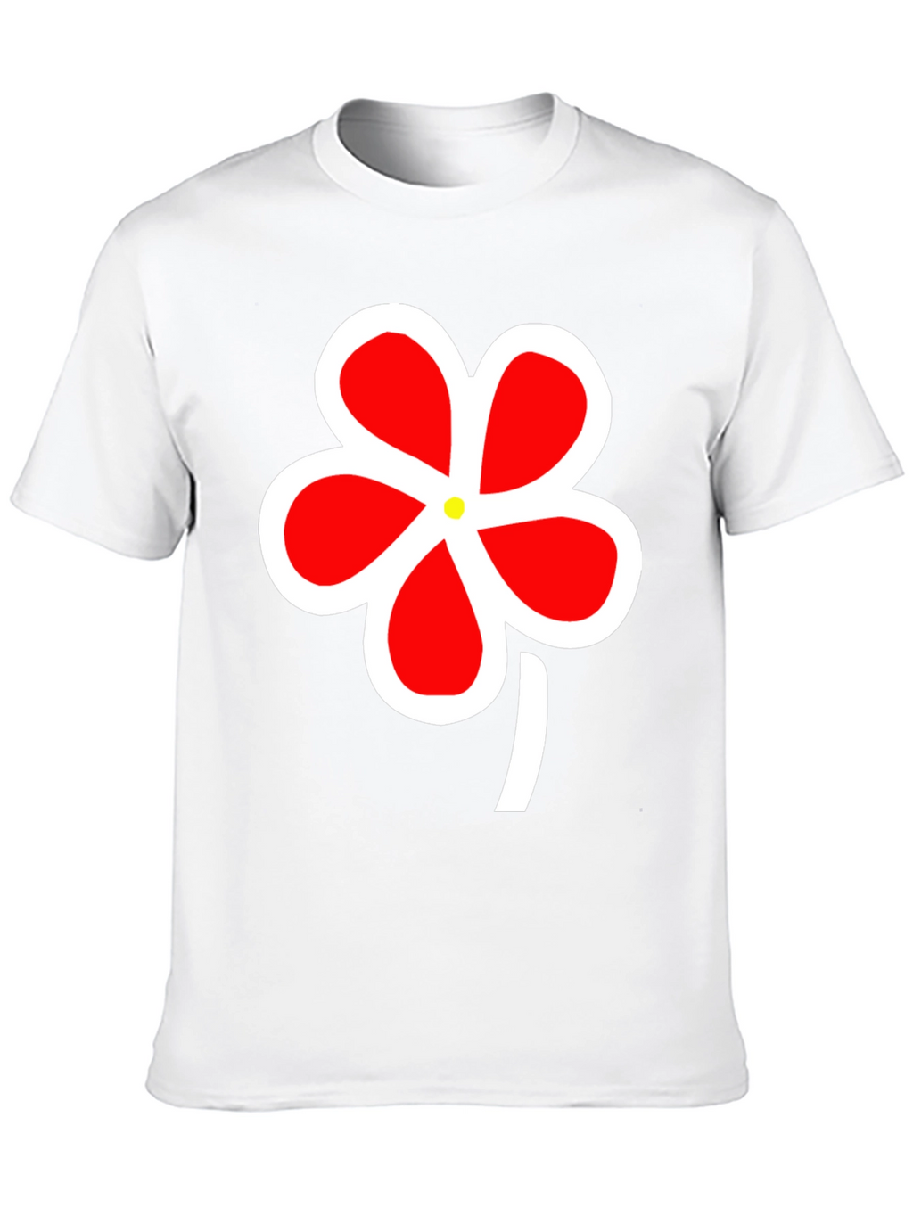 Bold Floral Graphic Tee - Black