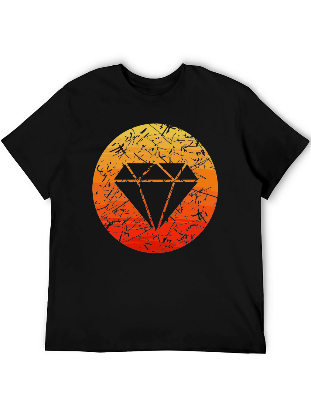 Black Diamond Graphic Tee - Modern Style