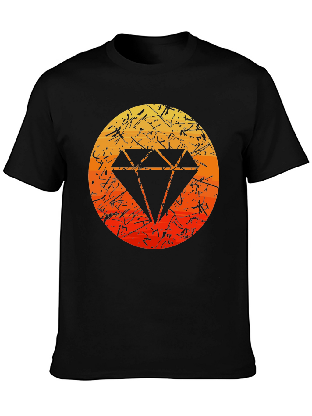 Black Diamond Graphic Tee - Modern Style