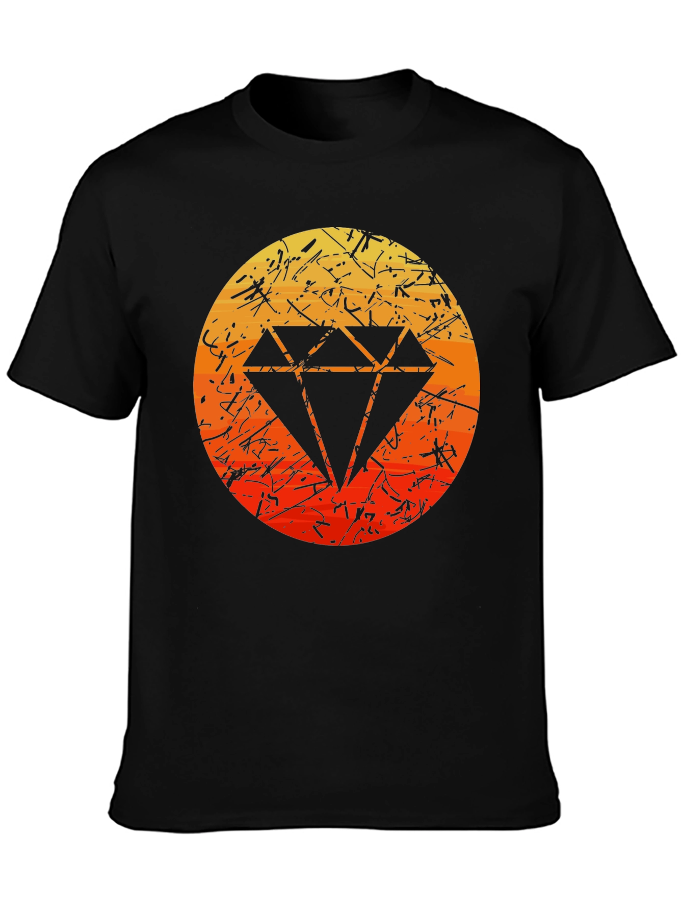 Black Diamond Graphic Tee - Modern Style
