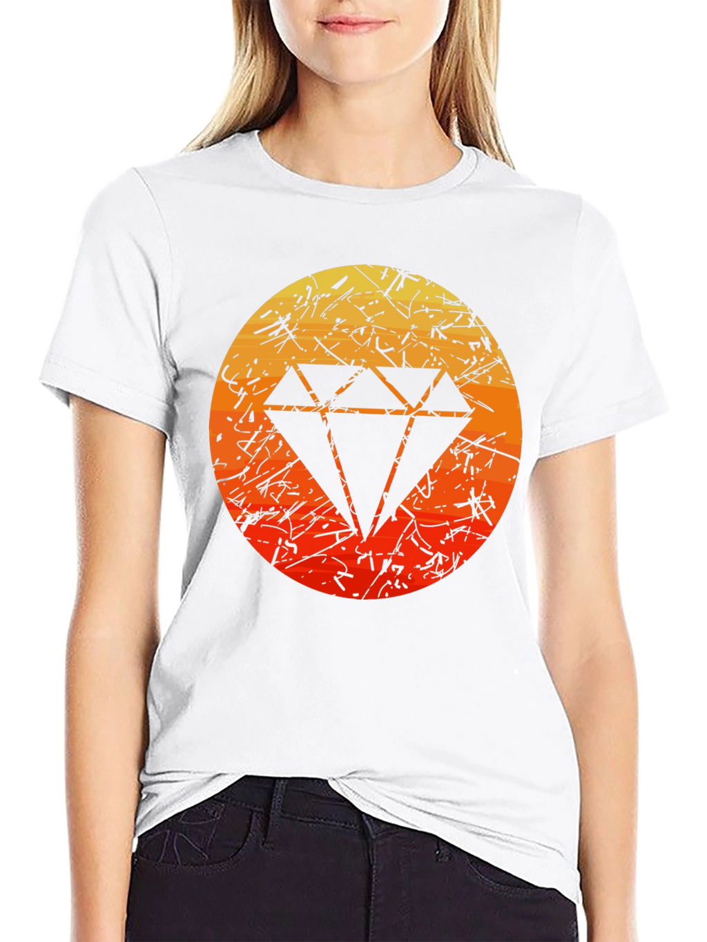 Black Diamond Graphic Tee - Modern Style