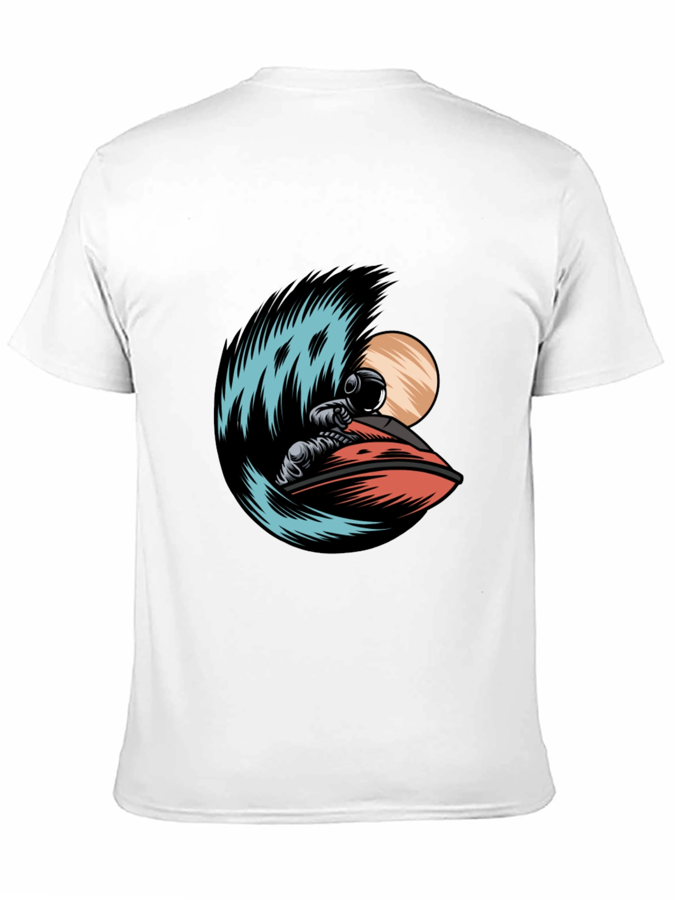 Astronaut Jet Ski Graphic Tee - Black T-Shirt