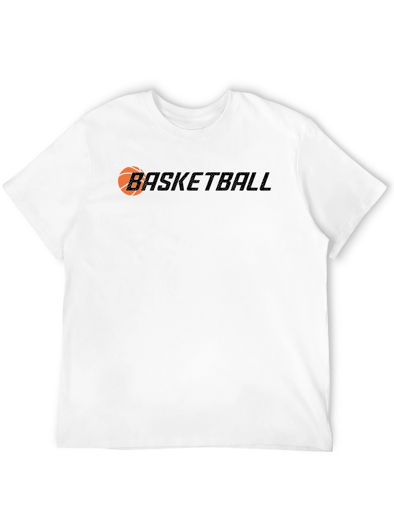 Basketball Graphic Tee - Stylish Mens Black T-Shirt