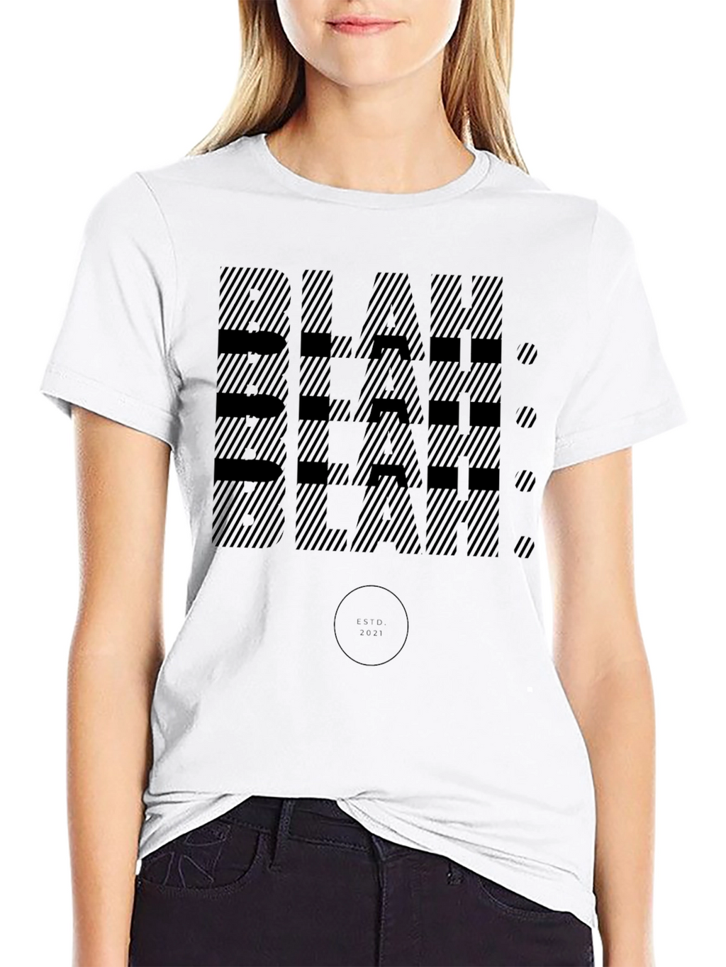 Blah Blah Black Graphic Tee