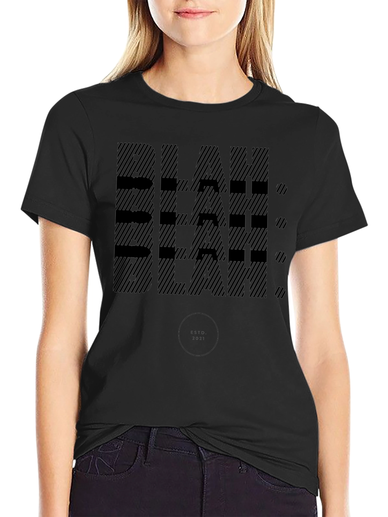 Blah Blah Black Graphic Tee