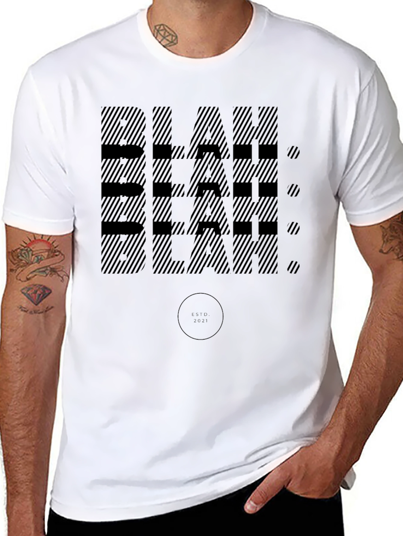 Blah Blah Black Graphic Tee