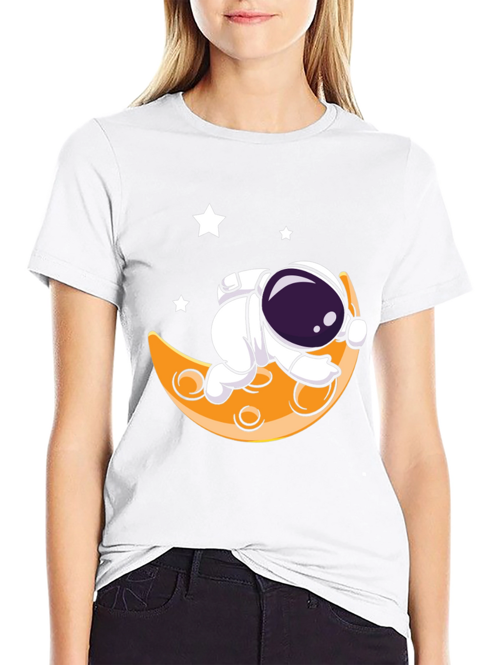 Astronaut Moon T-Shirt - Space Dreams