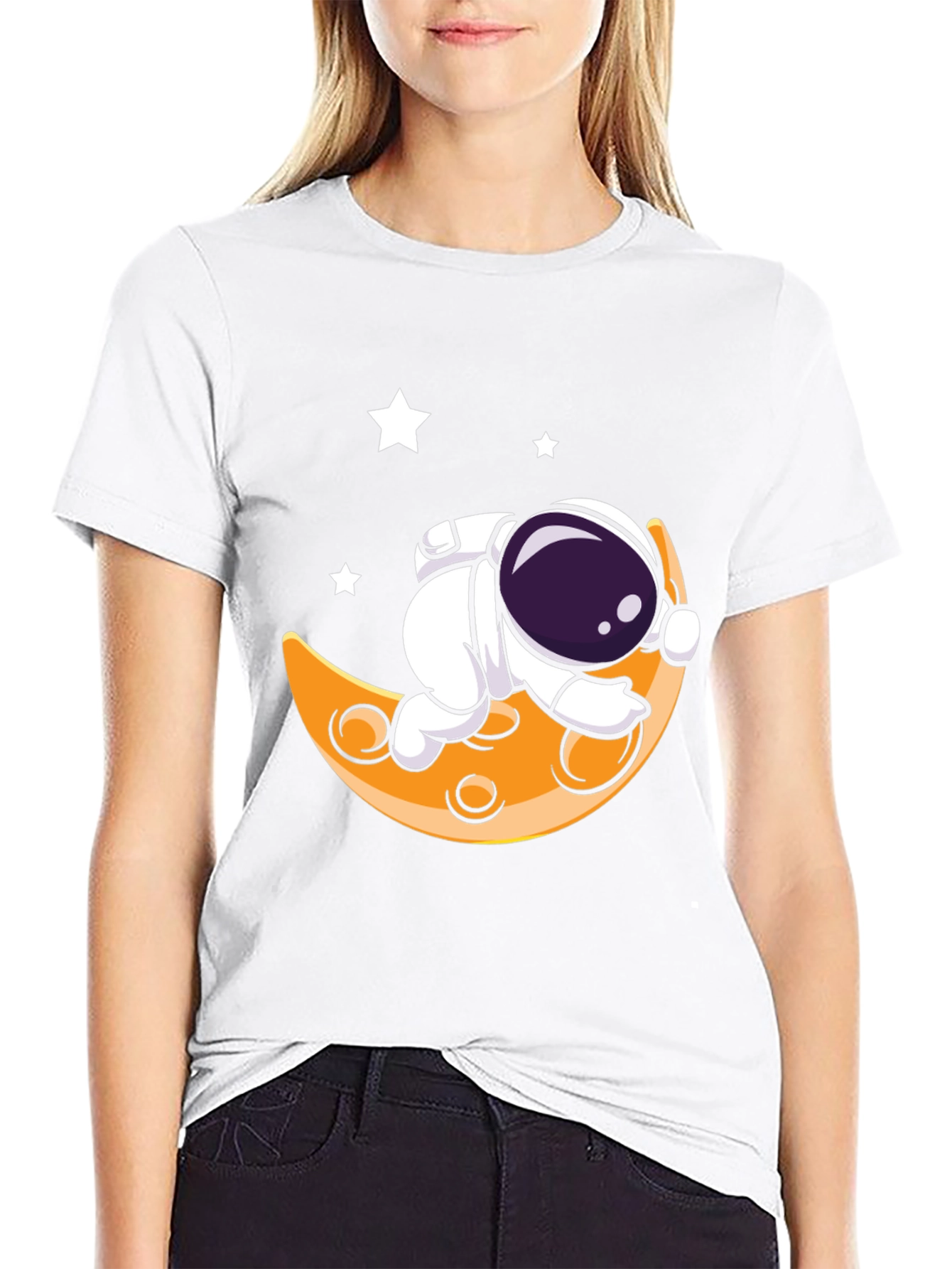 Astronaut Moon T-Shirt - Space Dreams