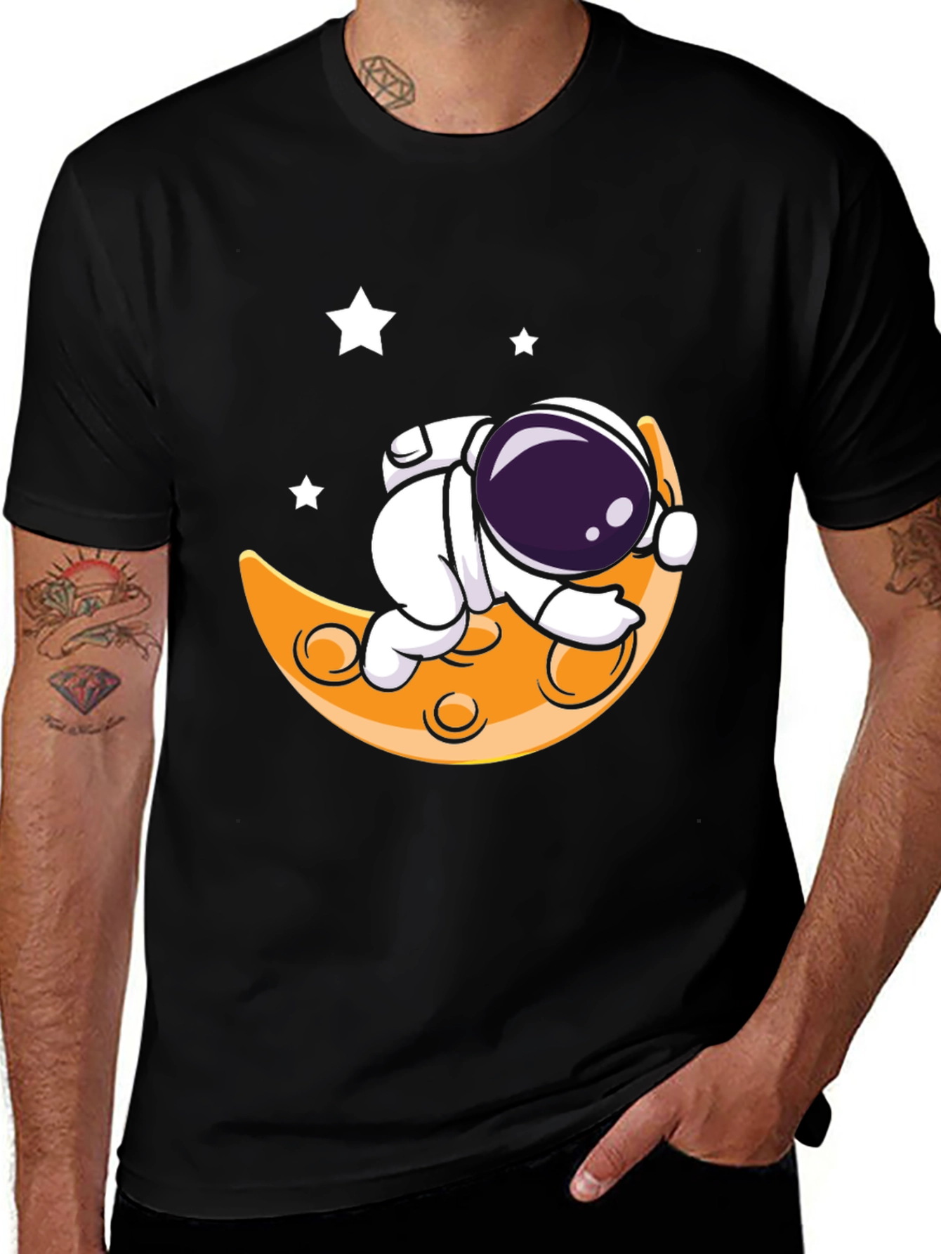 Astronaut Moon T-Shirt - Space Dreams
