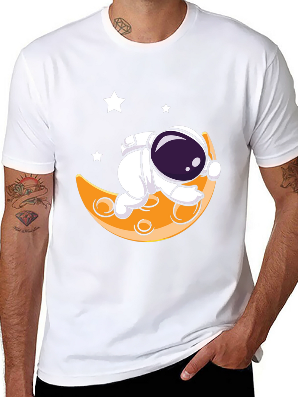 Astronaut Moon T-Shirt - Space Dreams