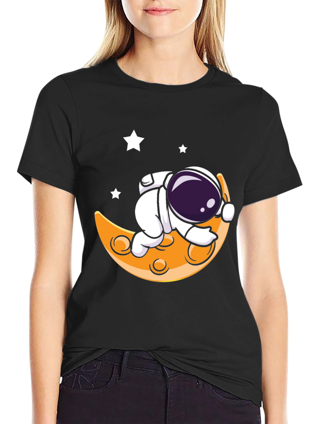 Astronaut Moon T-Shirt - Space Dreams