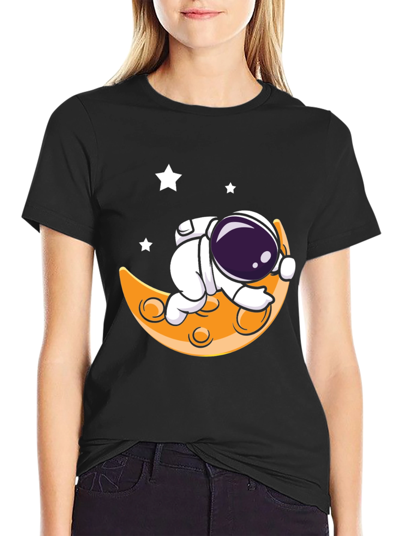 Astronaut Moon T-Shirt - Space Dreams