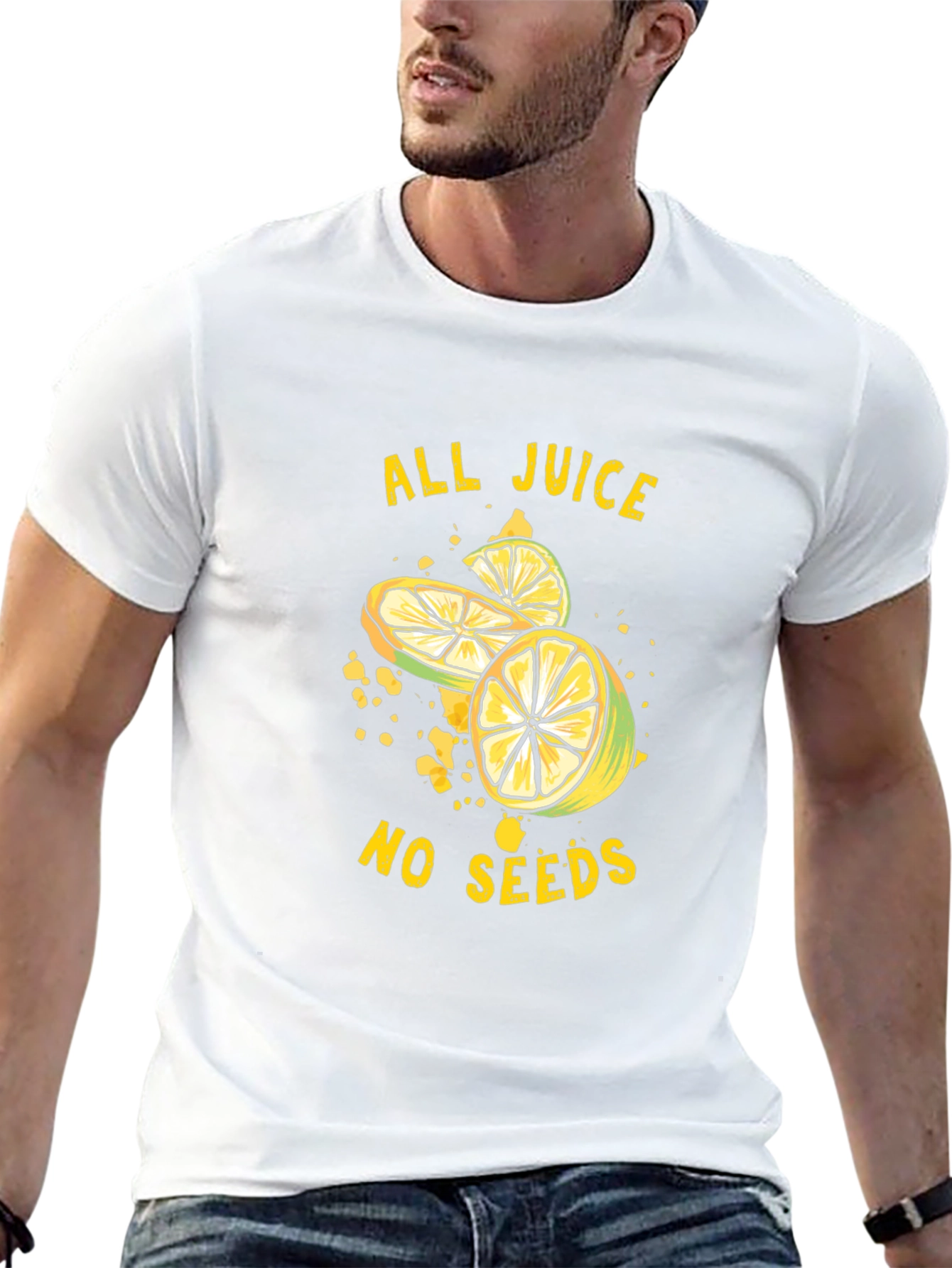 All Juice No Seeds Graphic Tee - Black