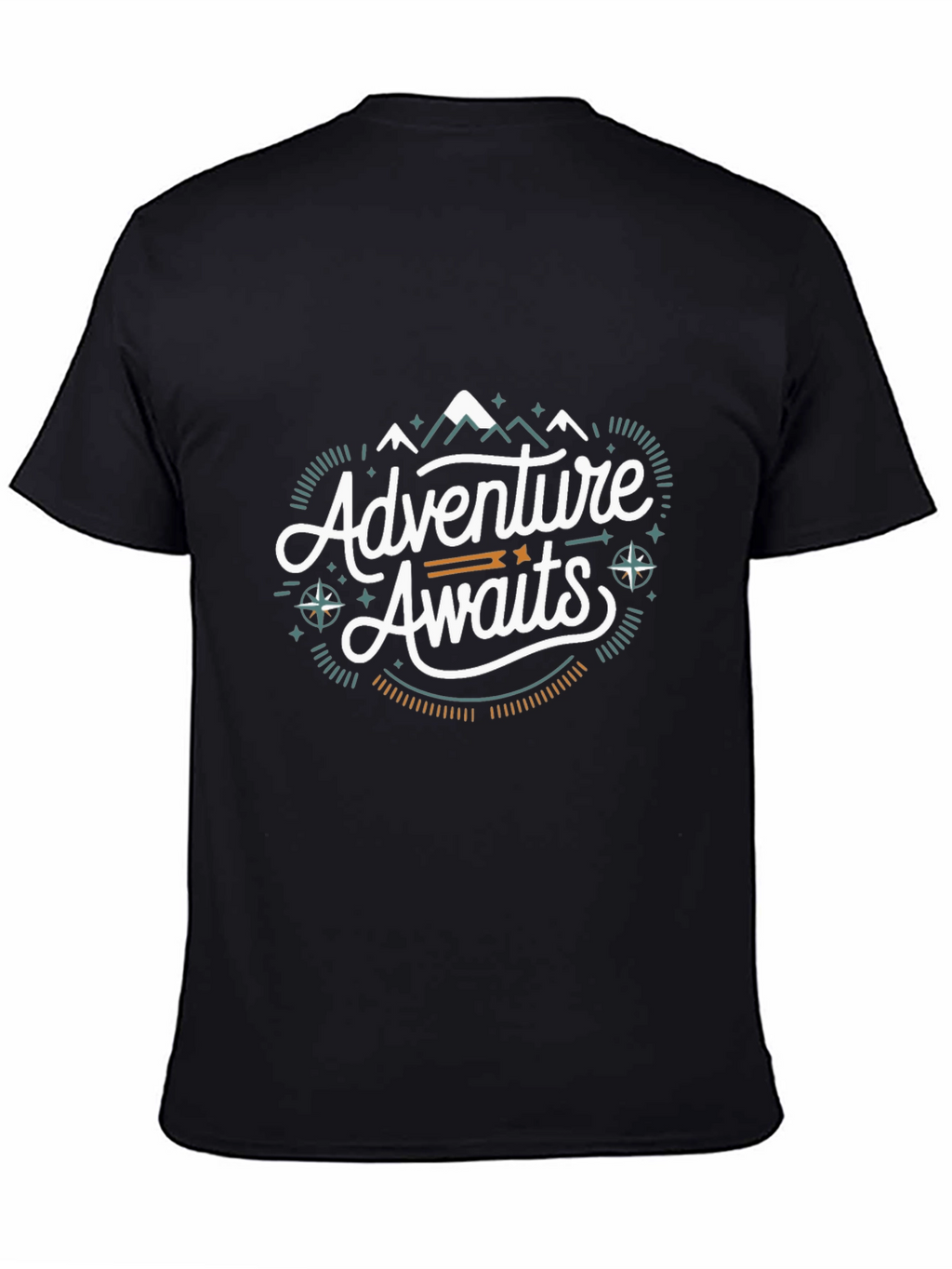 Adventure Awaits Graphic Tee - Black