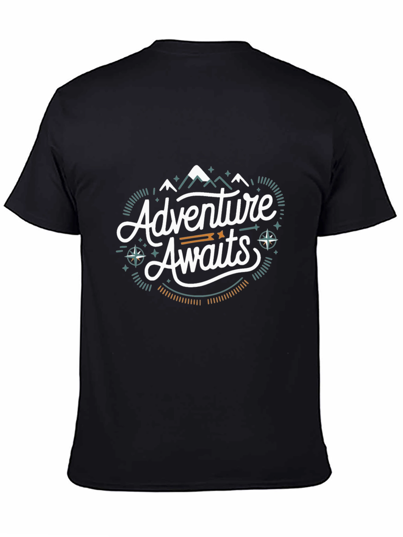 Adventure Awaits Graphic Tee - Black