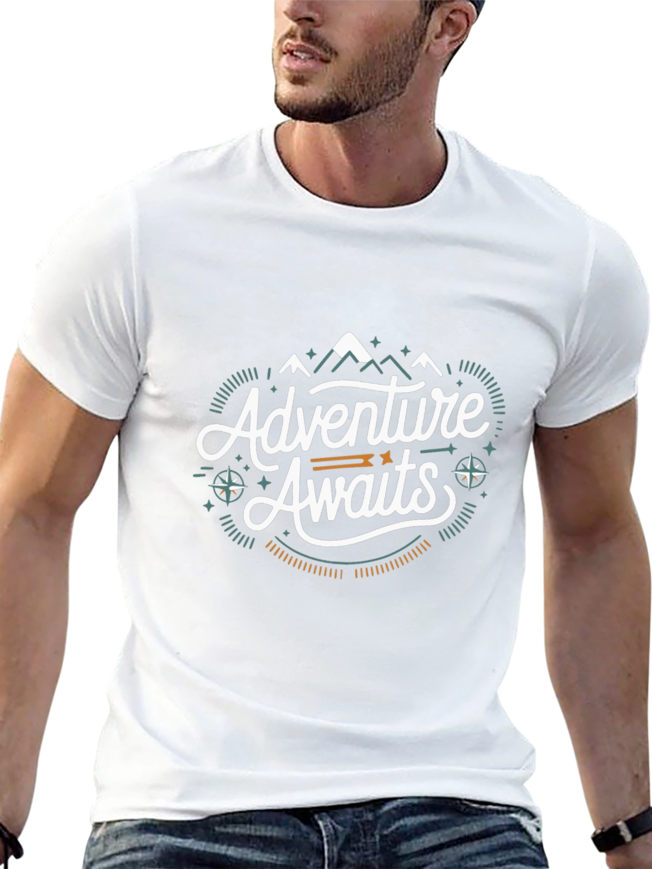 Adventure Awaits Graphic Tee - Black