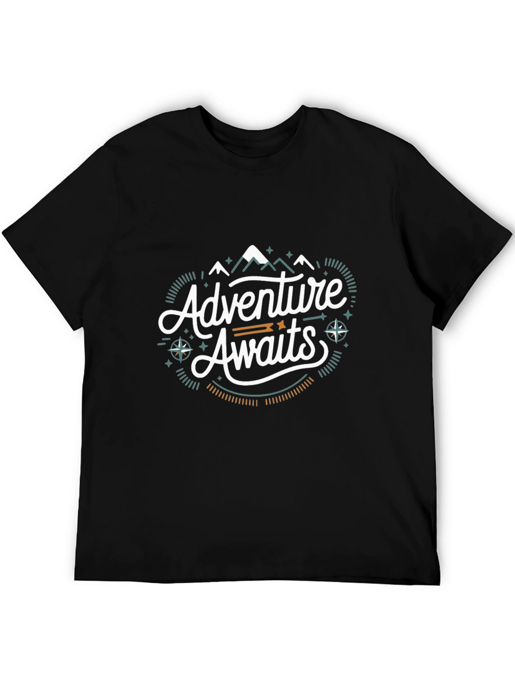 Adventure Awaits Graphic Tee - Black