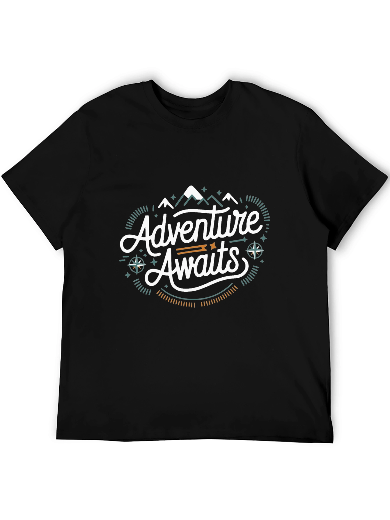 Adventure Awaits Graphic Tee - Black