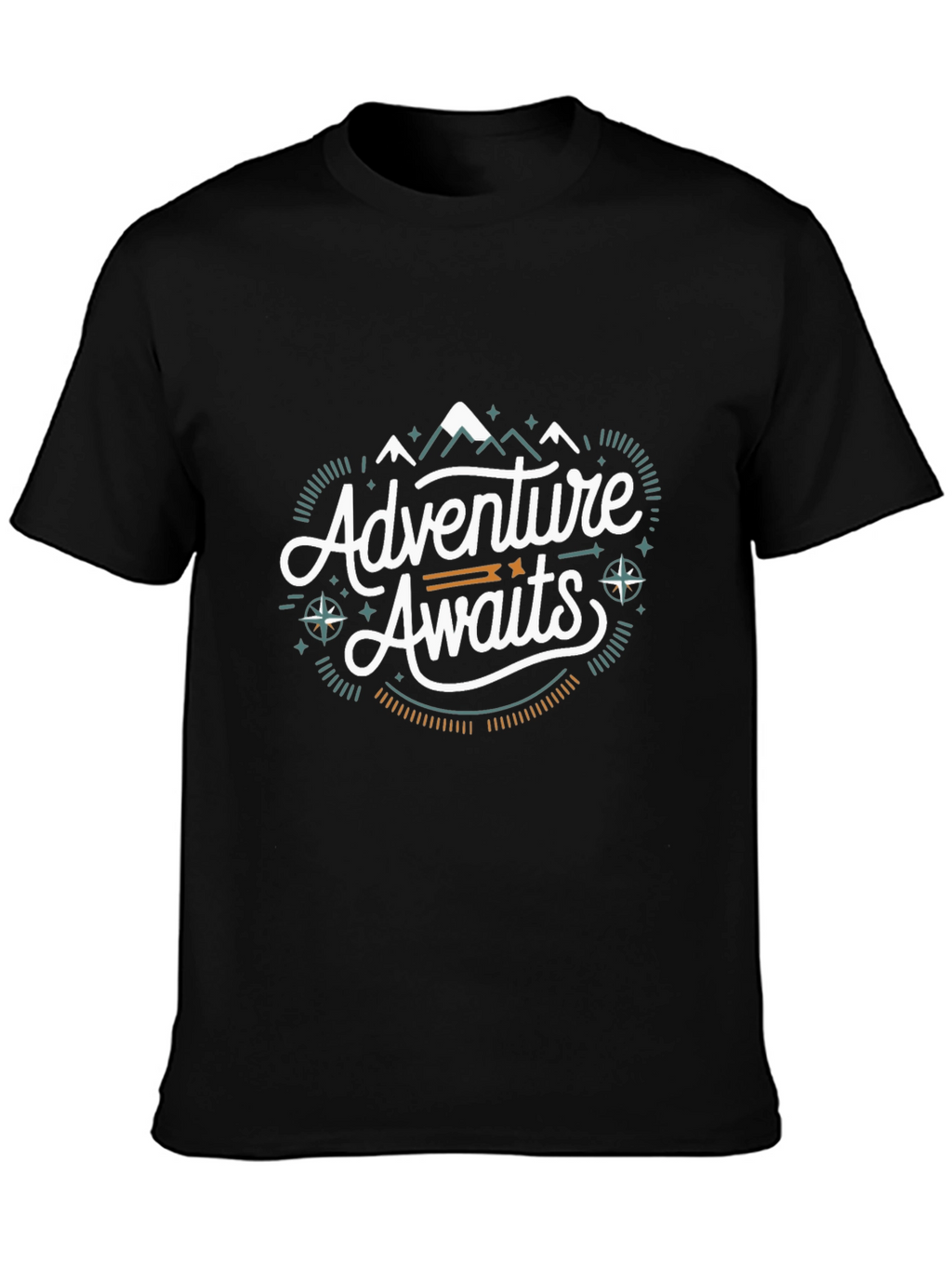Adventure Awaits Graphic Tee - Black