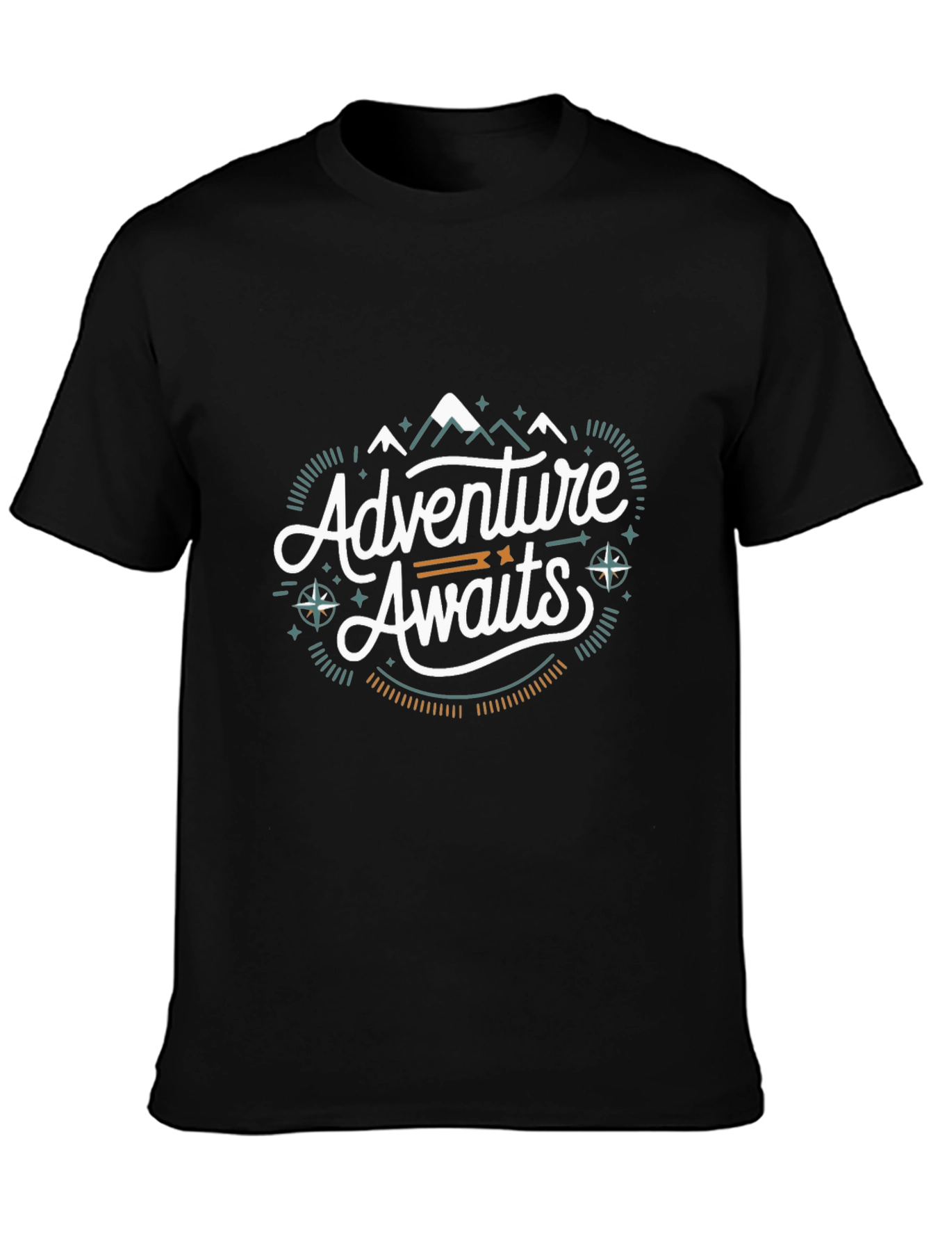 Adventure Awaits Graphic Tee - Black