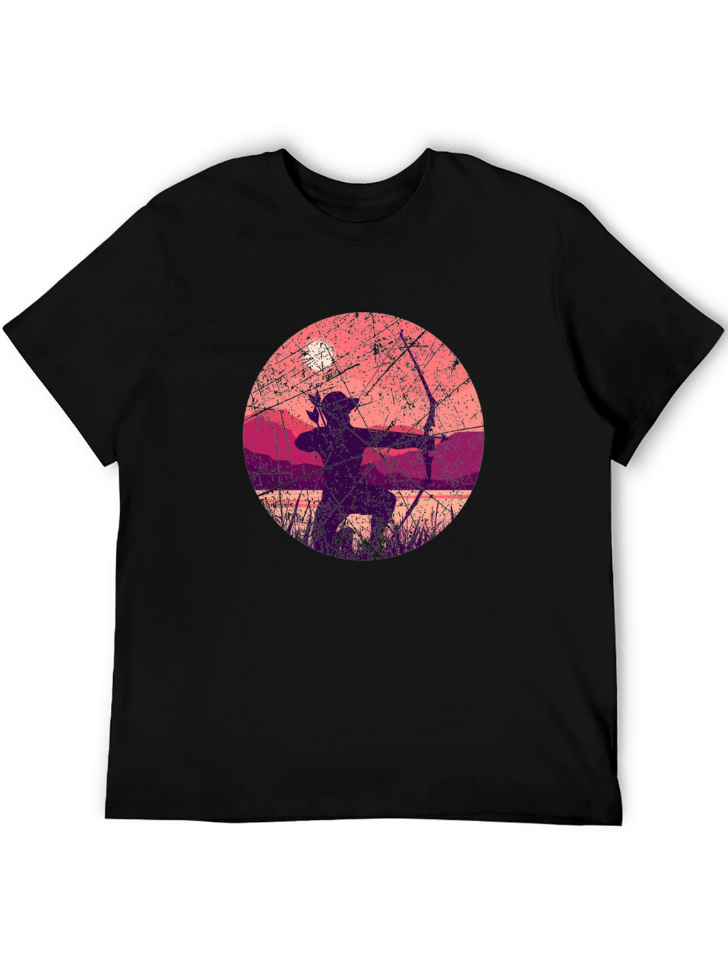 Archer Silhouette Graphic Tee - Black