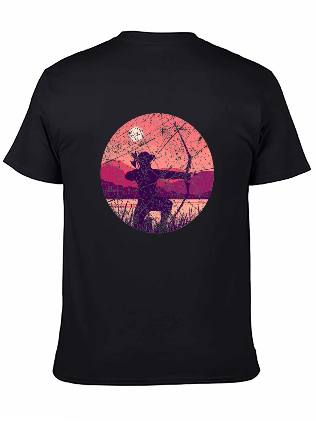 Archer Silhouette Graphic Tee - Black