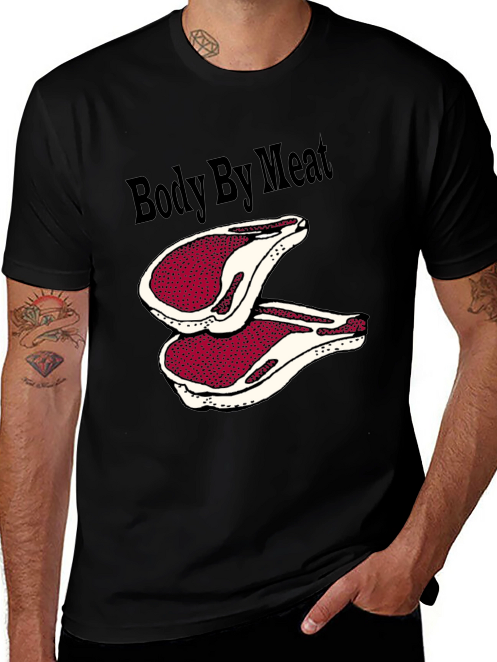 Body By Meat T-Shirt Graphic Tee