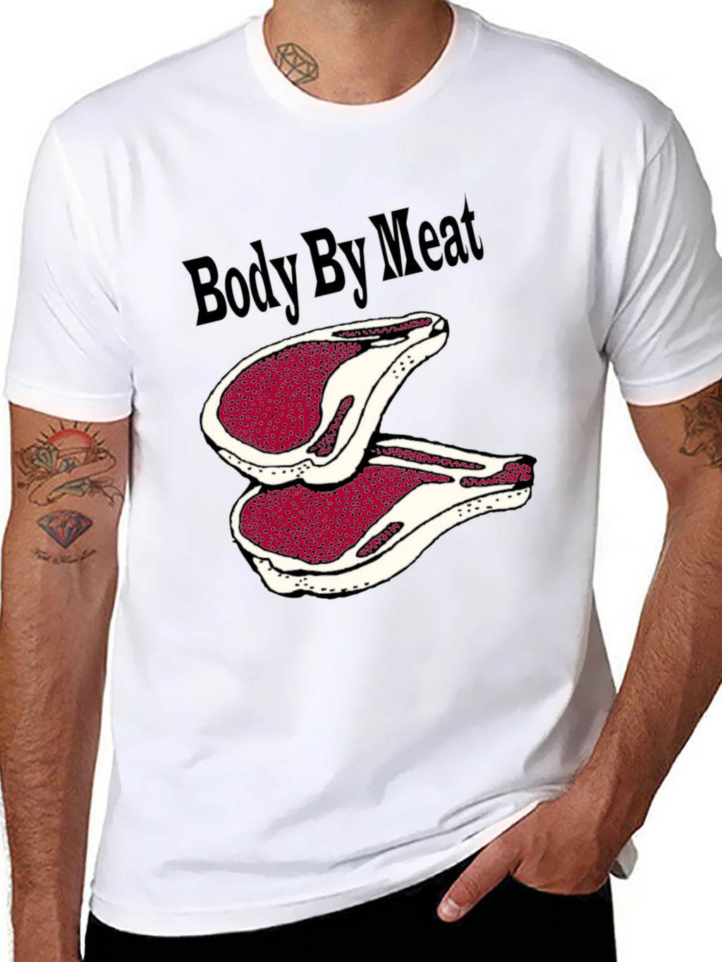Body By Meat T-Shirt Graphic Tee
