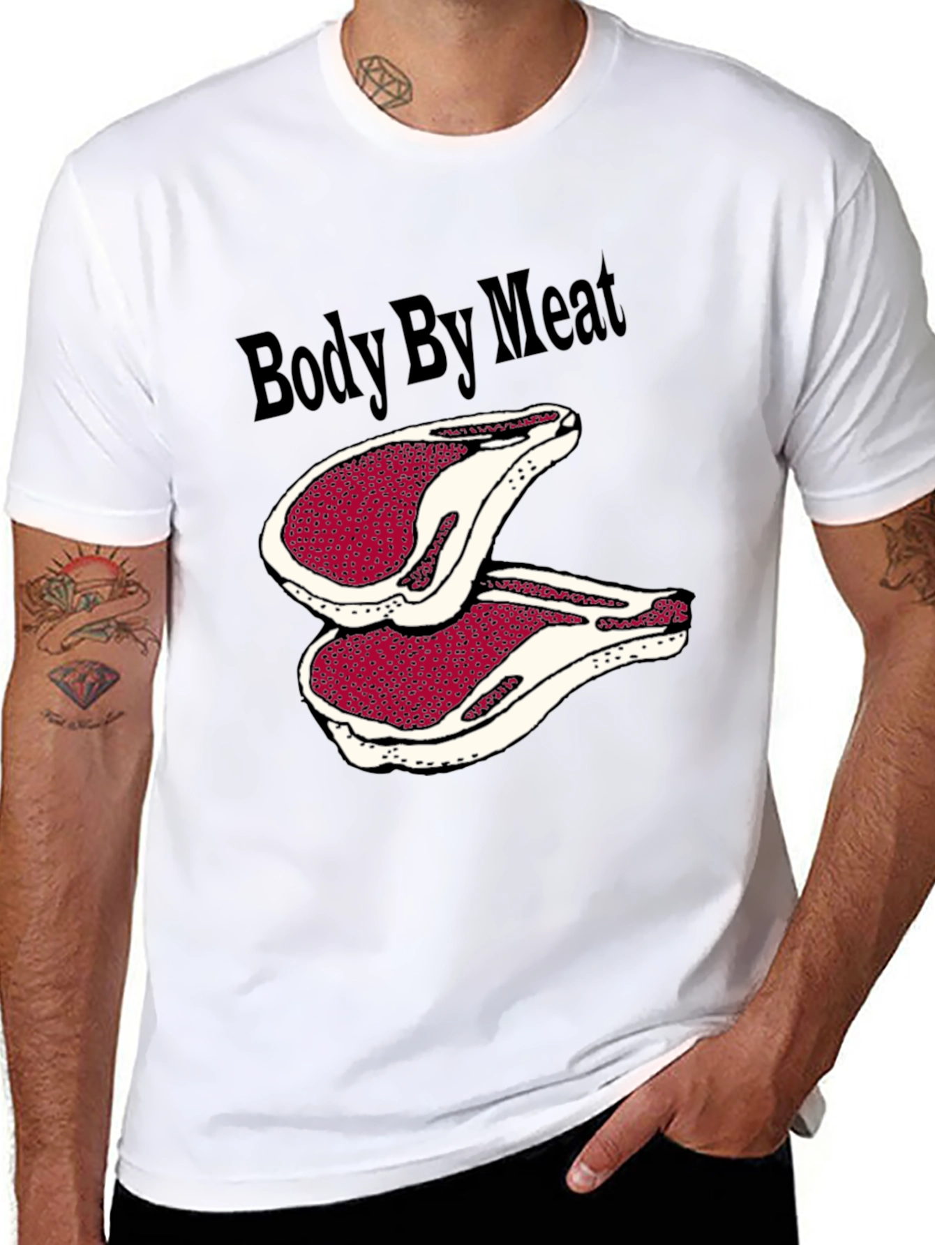 Body By Meat T-Shirt Graphic Tee