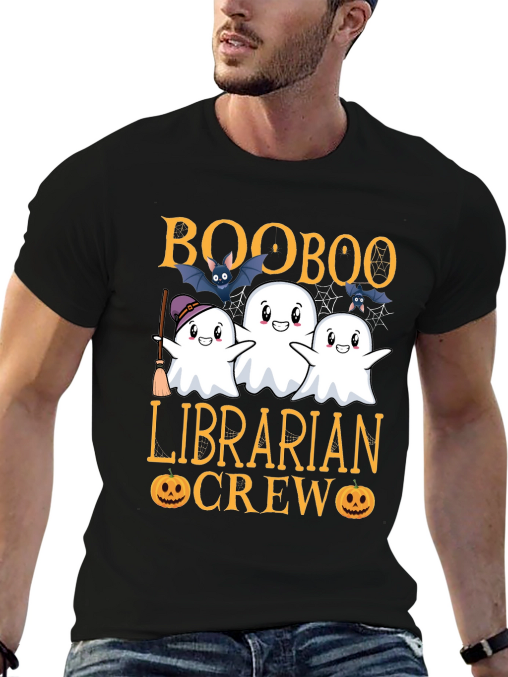 Boo Boo Librarian Crew Halloween T-Shirt