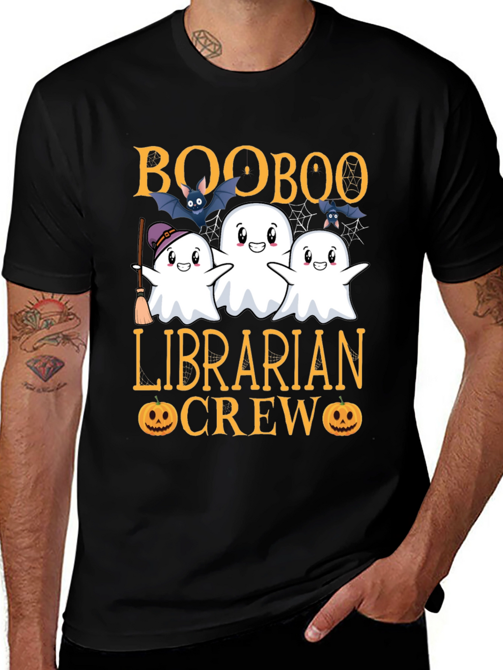 Boo Boo Librarian Crew Halloween T-Shirt