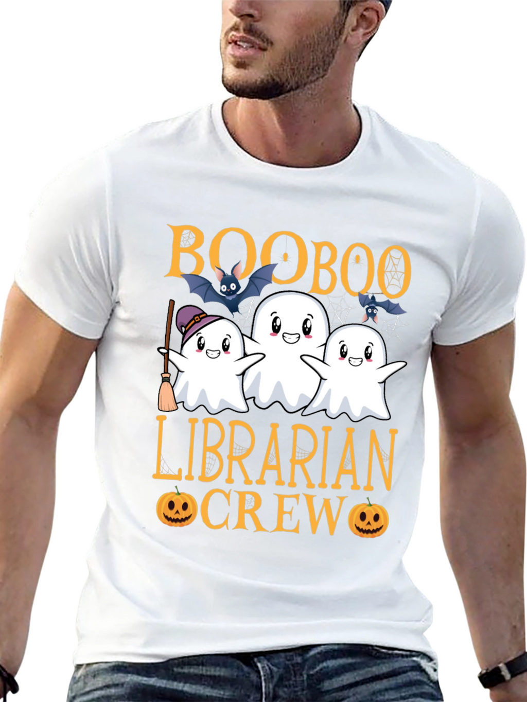 Boo Boo Librarian Crew Halloween T-Shirt