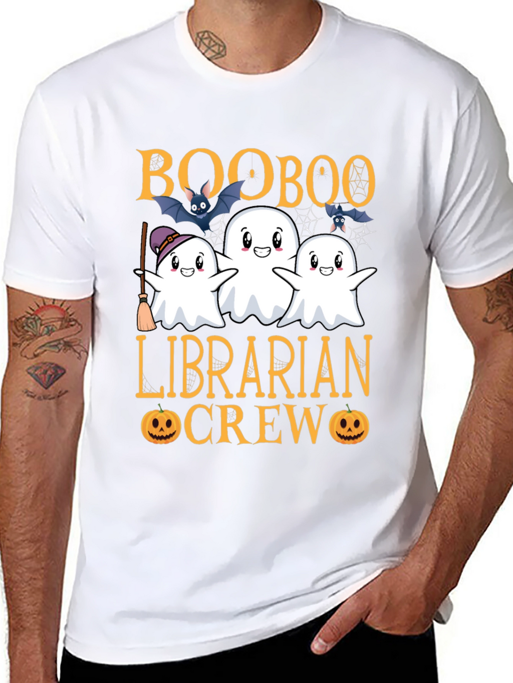 Boo Boo Librarian Crew Halloween T-Shirt