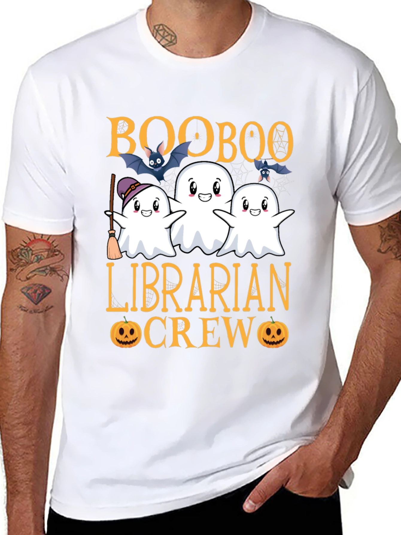 Boo Boo Librarian Crew Halloween T-Shirt