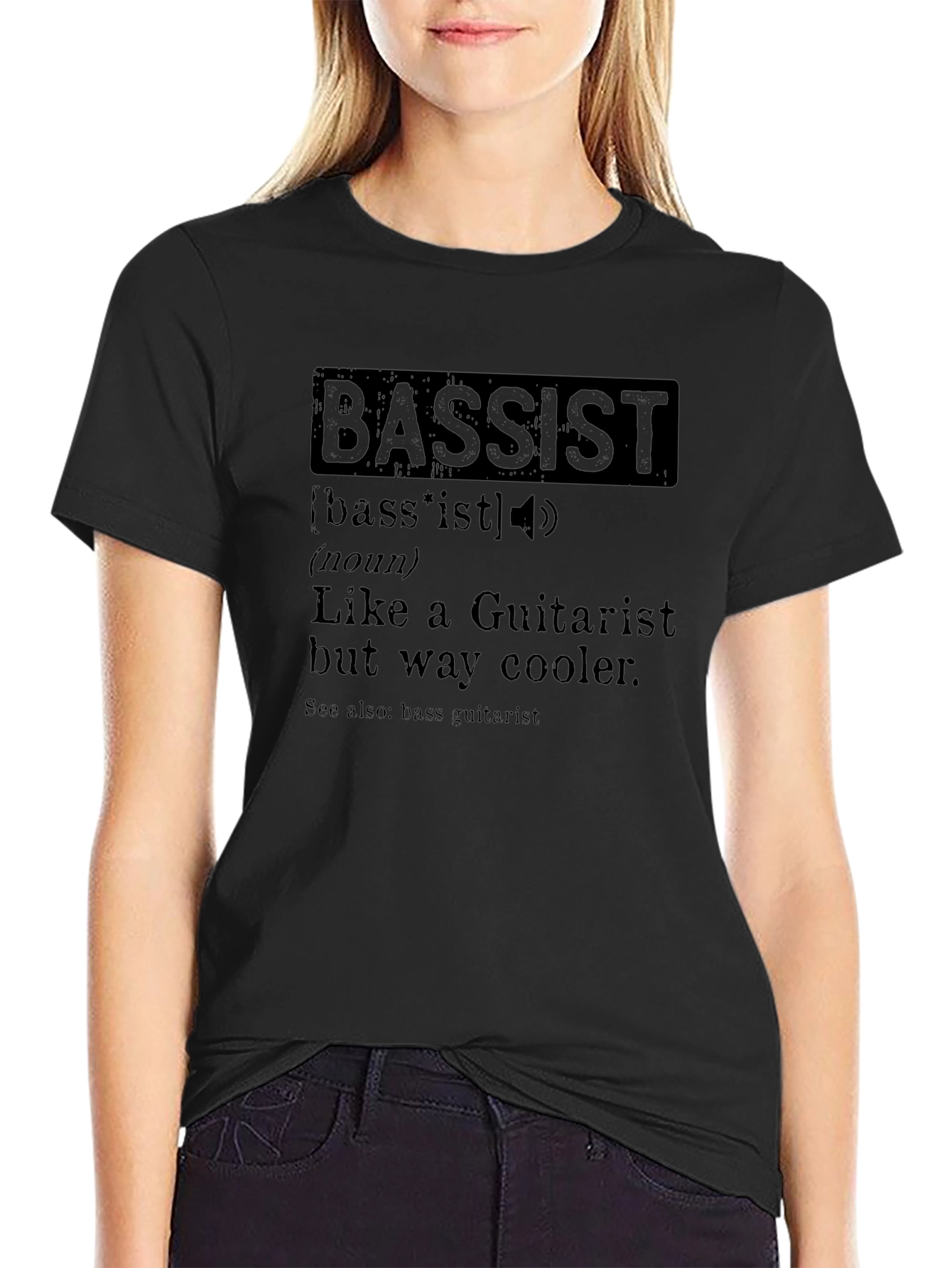 Bassist Definition Graphic Tee - Musician Humor