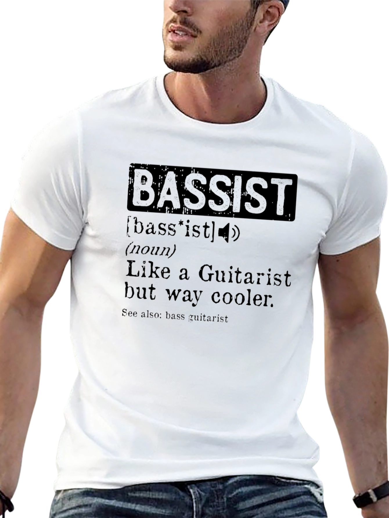 Bassist Definition Graphic Tee - Musician Humor