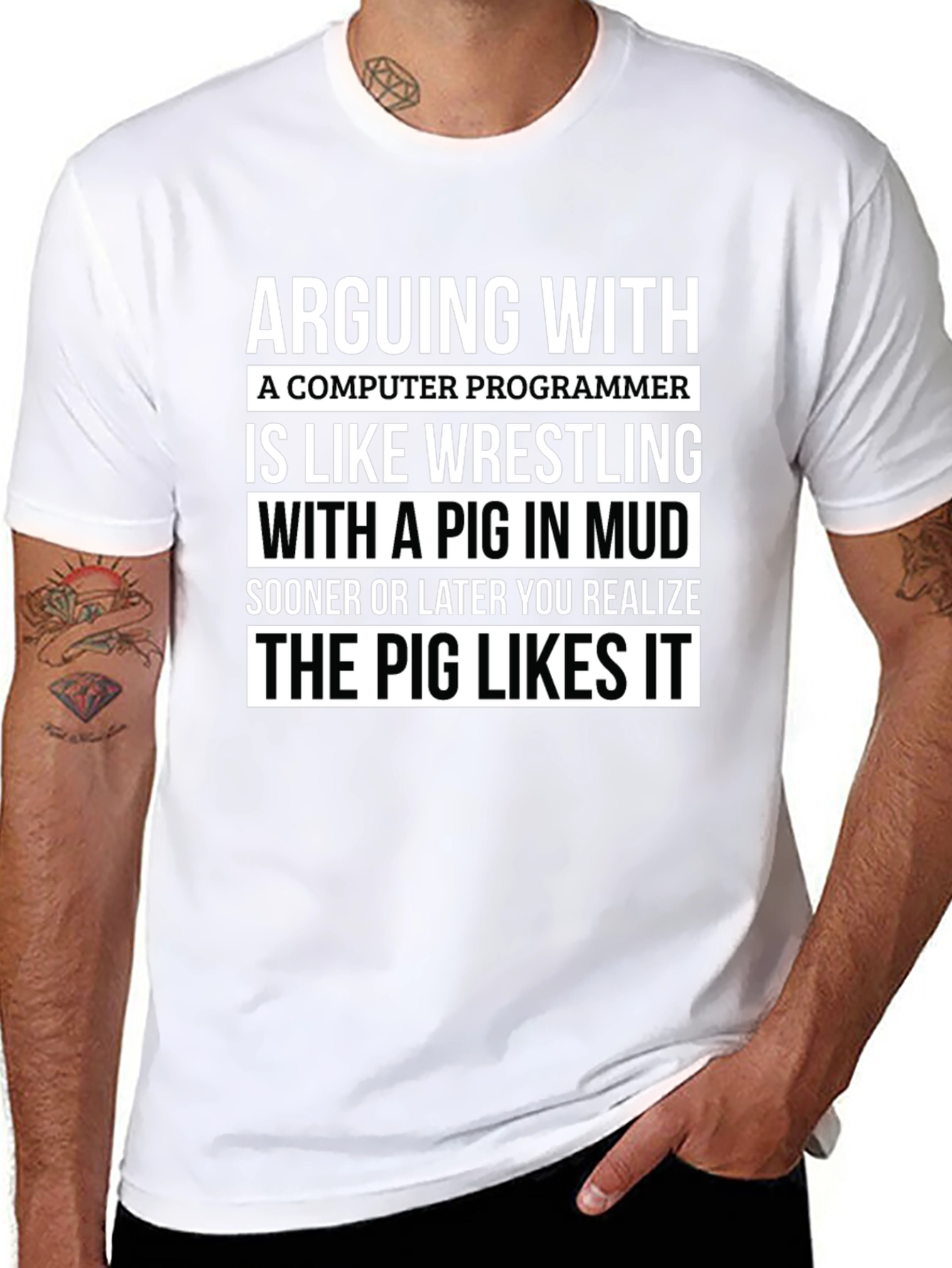 Arguing with a Programmer T-Shirt
