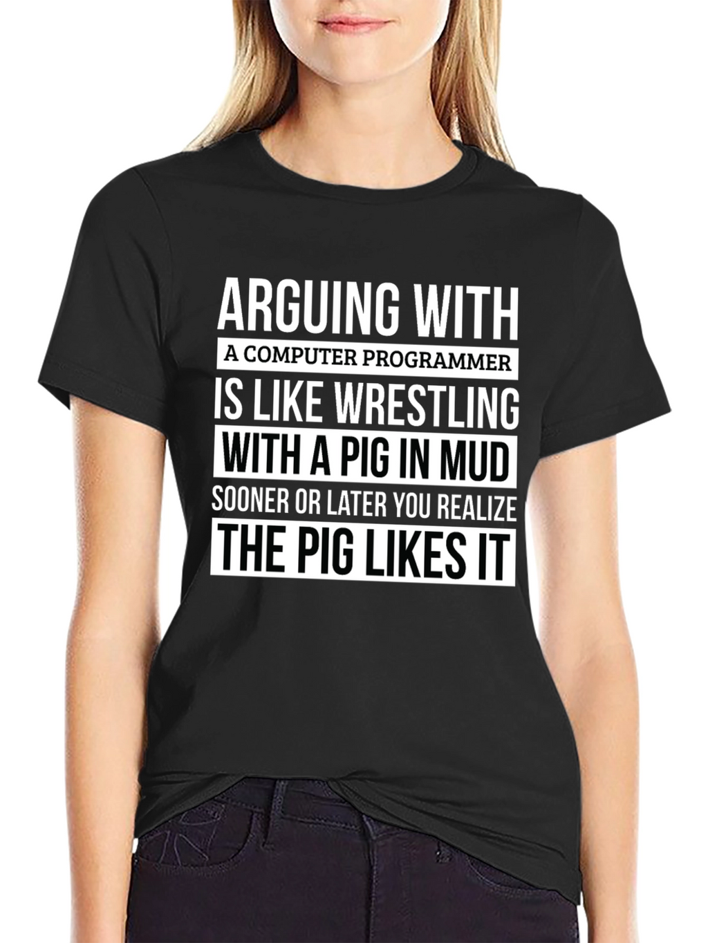 Arguing with a Programmer T-Shirt
