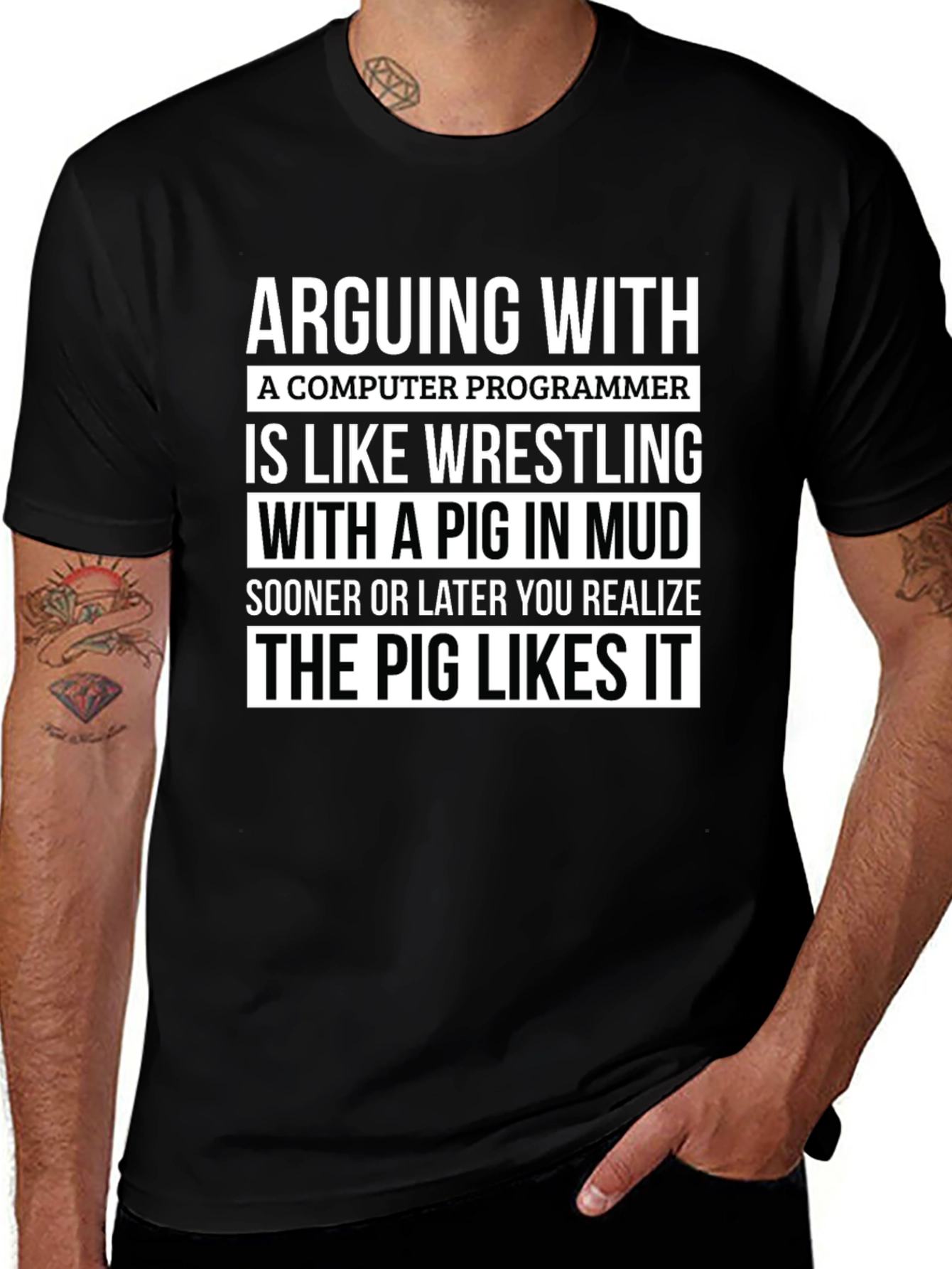 Arguing with a Programmer T-Shirt