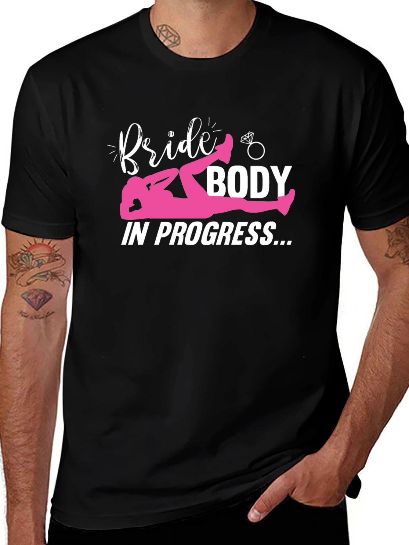 Bride Body In Progress T-Shirt Funny Workout Tee