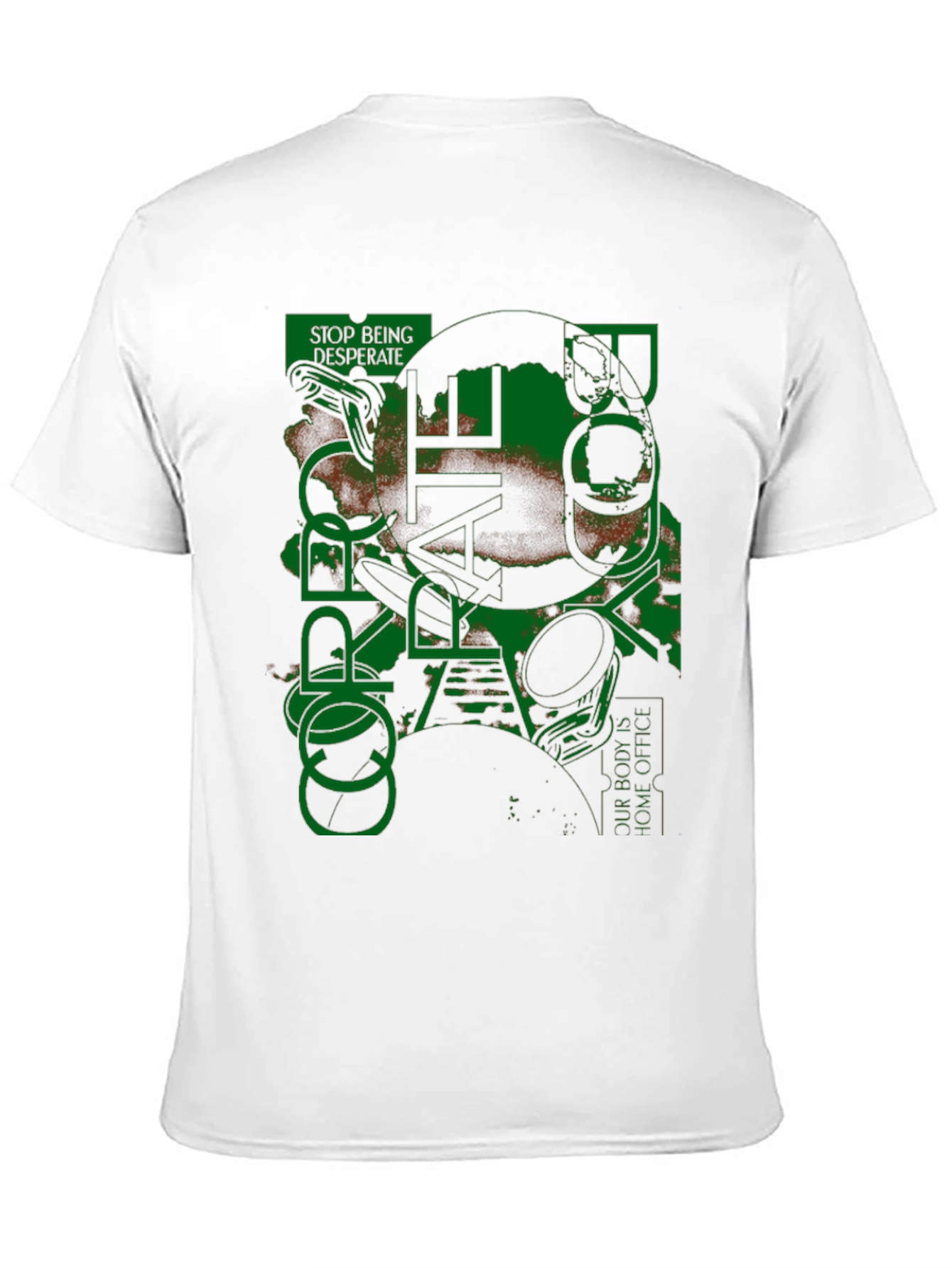 Abstract Graphic Tee - Stop Being Desperate T-Shirt